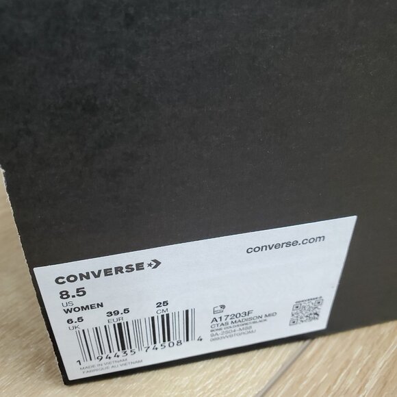 Converse Chuck Taylor All Star Madison Frills A17203F Womens 8.5 Mid Top Purple - Picture 10 of 12